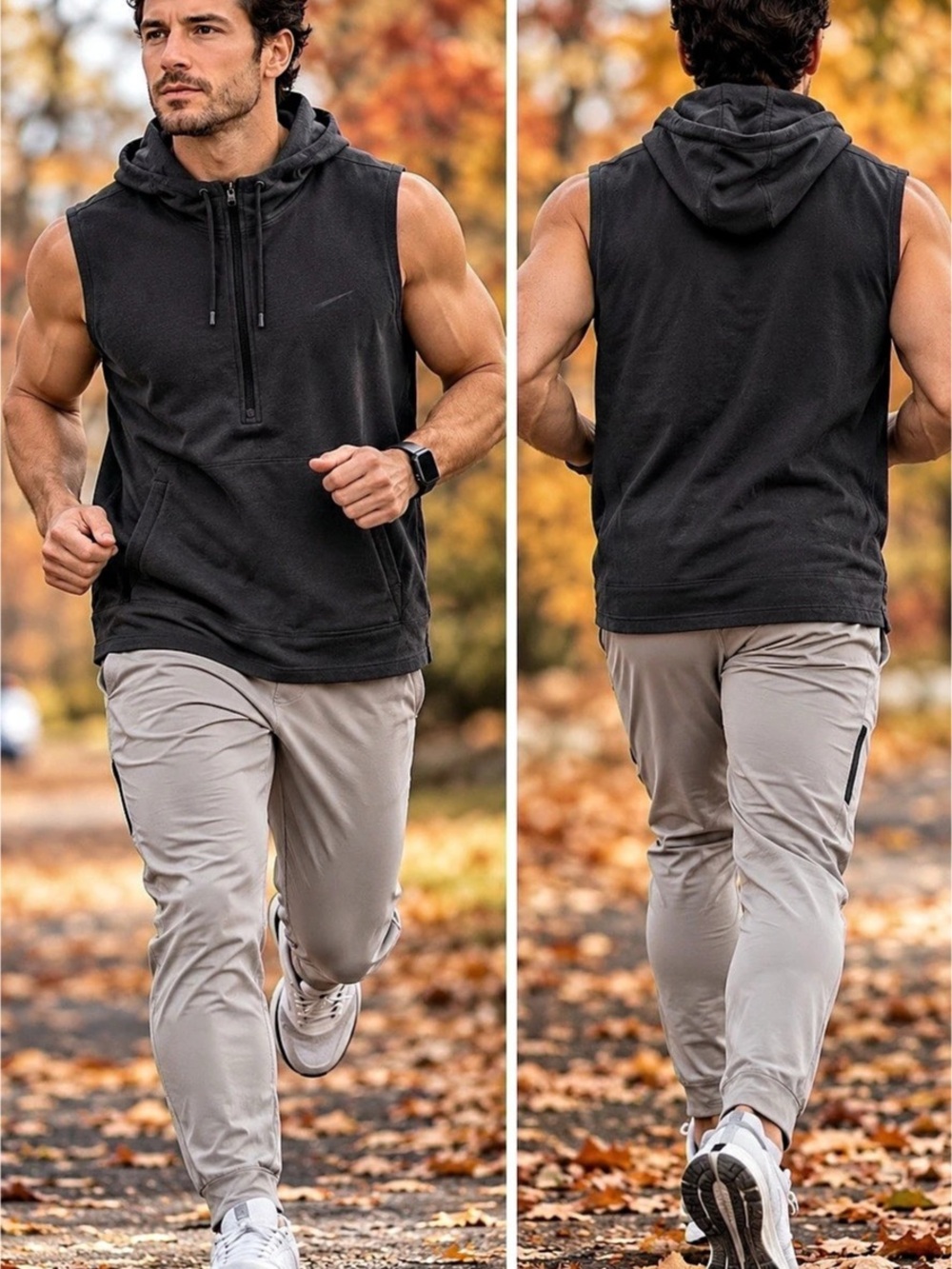 🌙✨Nike Therma-Fit Training Vest Hoodie Charcoal Small